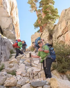 Trans-Sierra Trail to Mt. Whitney - Day 4 - Ascend to Colby Pass and camp at Gallats Lake